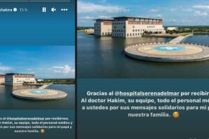 Este es el mensaje que Shakira publicó dando gracias a los médicos que atendieron a su papá en Cartagena de Indias, Colombia, el pasado fin de semana.  