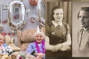 Gemelas idénticas se reúnen parar celebrar sus 100 años de vida.