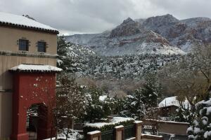 Sedona, un pequeño pueblo al norte de Arizona que se viste de blanco