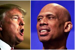 Trump se enfrenta a Kareem, leyenda del básquetbol de EEUU