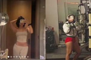 Entre las 8 nuevas fotos que publicó Ángela Aguilar en Instagram estuvieron algunas 'selfies' como estas.