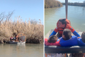 rescatan-niñas-islote-Río-Bravo-hermanas