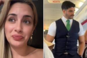 Mujer se enamora de un sobrecargo en su vuelo de Cancún a Monterrey y pide ayuda en TikTok para buscarlo.