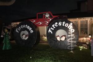 Impresionantes alumbrados navideños en Los Ángeles