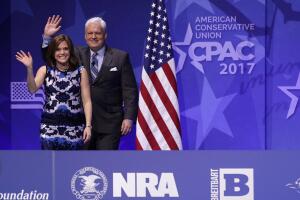 Matt y Mercedes Schlapp en CPAC 2017