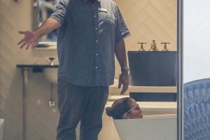 JLo probó una tina de baño