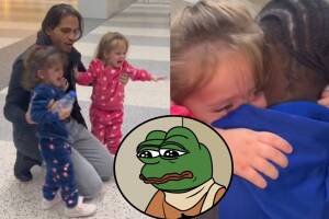 Las gemelas Maria y Cataleya no dejaban de llorar cuando se despidieron de su niñera.