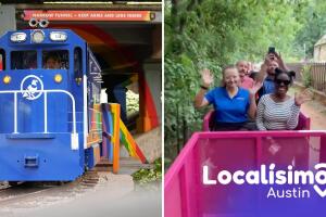 tren miniatura Zilker Park Eagle ferrocarril costos horarios Austin Texas