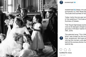 Primer aniversario Meghan Harry, 19 de mayo de 2019