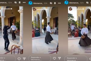 Emilio Osorio recibió algunas críticas en redes sociales por el atuendo que lució en la boda de su medio hermano.  
