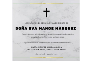 Muere doña Eva Mange, abuela de Thalía y Laura Zapata