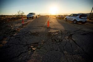Earthquake aftermath in California