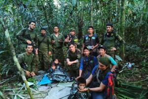 Niños rescatados selva colombia