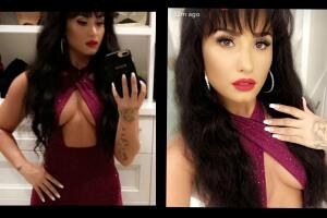Demi Lovato se disfraza de Selena para Halloween