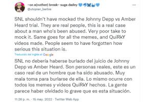 Reacciones a la parodia de SNL por el juicio de Johnny Depp vs Amber Heard