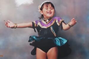 Así lucía Gomita de niña.