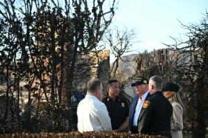 Donald Trump en Pacific Palisades