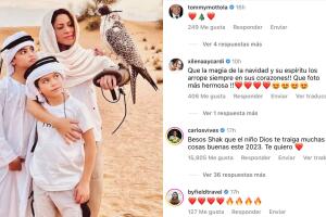 Shakira apareció así en Navidad junto a sus hijos desde el desierto de Dubái. 