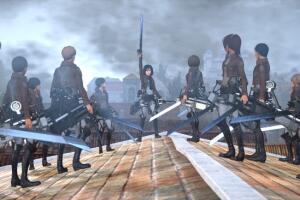 Escena Mikasa tras muerte de Eren