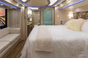 Justin Biebers' new touring motor home.