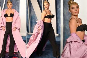 Florence Pugh en la fiesta de Vanity Fair tras los premios Oscar 2023