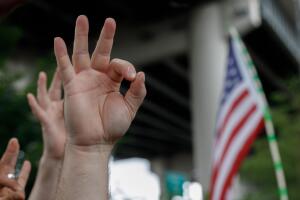 Far-right groups rally in stronghold of anti-fascist movement