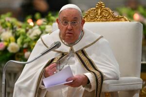 VATICAN-RELIGION-POPE-VESPERS