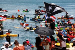 Noveno día de protestas exigiendo la dimisión del gobernador de Puerto Rico
