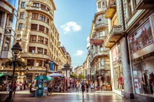 Serbia. Knez Mihailova Street, a main shopping mile of Belgrade.