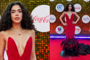 Kenia Os en Premios Juventud 2026.