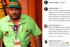 La actriz Yasmín Mejías así confirmó la muerte de su amigo y colega  Pedro Juan Texidor.