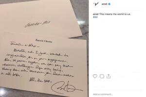 Alex Rodríguez, felicitación Barack Obama