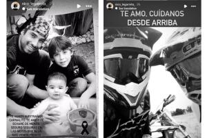 Nicolás Legarreta se despide de su primo.