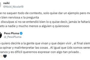 Peso Pluma defiende a Nicki Nicole