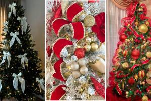Decora tu árbol de Navidad con listones