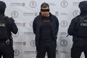 Así fue presentado Iván Martín 'N', señalado como presunto coautor del feminicidio de la 'influencer' Valeria Márquez.