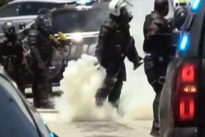 Miles se manifestaron en Atlanta contra Trump y las redadas migratorias; la protesta superó la capacidad del lugar y cerró calles clave.