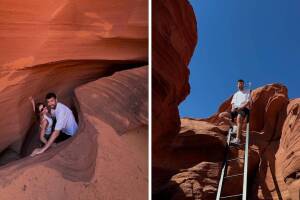 Piqué y Clara Chía visitando El Gran Cañón en Arizona