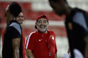 Diego Maradona unveiled as new manager of  Fujairah FC