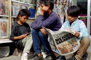 Niños en Ciudad de México noviembre 16 de 1993