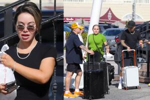 Chiquis y su maleta: las polémicas fotos de Chiquis yendo a comer con todo y su equipaje