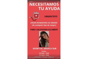 Nicolás Buenfil ayuda a difudir que se solicitan donadores de sangre para la modelo Valentina Gilabert