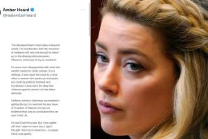 Este fue el comunicado de Amber Heard tras conocer el fallo del jurado.