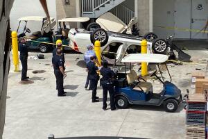 anciana choca carro Riviera Country Club Coral Gables 