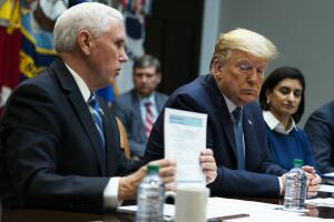 Donald Trump, Mike Pence, Seema Verma, Dave Wichmann