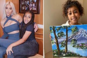 Kim Kardashian y su hija North West.jpg