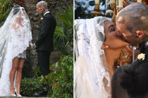 Fotos de la boda de Kourtney Kardashian y Travis Baker