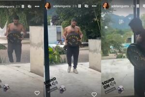 Estas son las imágenes que Ana de la Reguera publicó y en las que aparece Alfonso 'Poncho' Herrera.