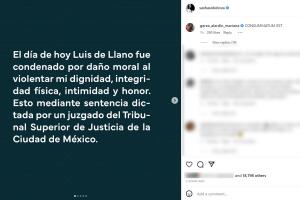 Sasha Sökol gana denuncia a Luis de Llano