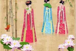 ilustración mujeres antigua China